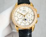 Swiss IWC schaffhausen chronograph automatic Complex Function  9100 Automatic Movement 41mm Watch